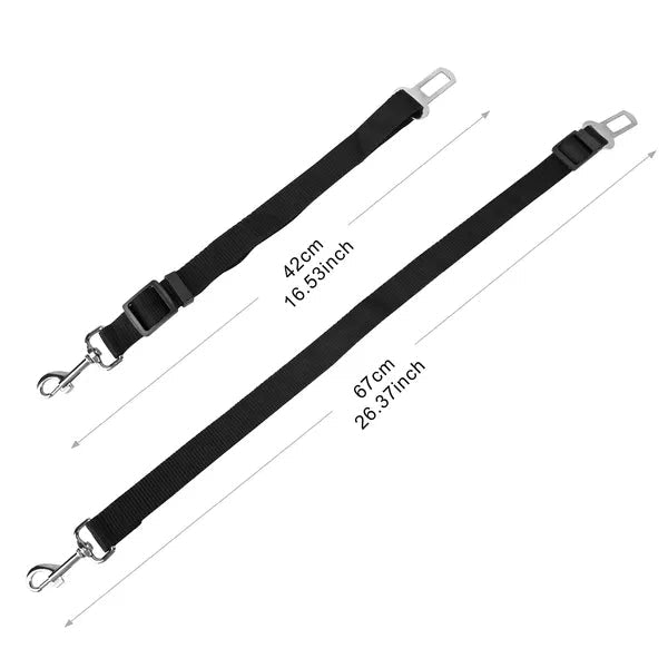 2Pcs Pet Dog Seat Belt Leash Adjustable Pet Dog Cat Safety Leads Harness - Dharmas Emporium